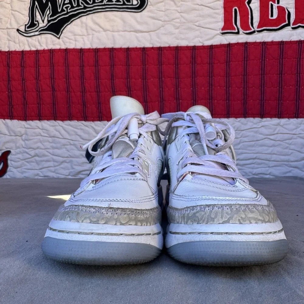 Size 7Y - Nike Jordan Spizike‎ Low White / Neutral Grey FQ3950-103